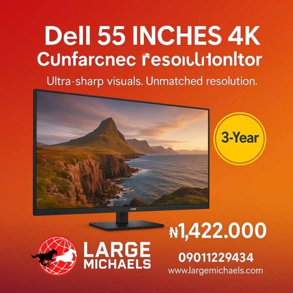 P5524Q - Dell 55 INCHES 4K Conference Room Monitor | (54.6") 4K UHD 3840 x 2160,  USB (power only),